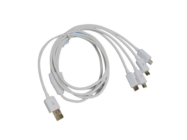 4in 1 USB Male to Micro USB Male Micro USB Multi Charging Cable 100cm Total Long