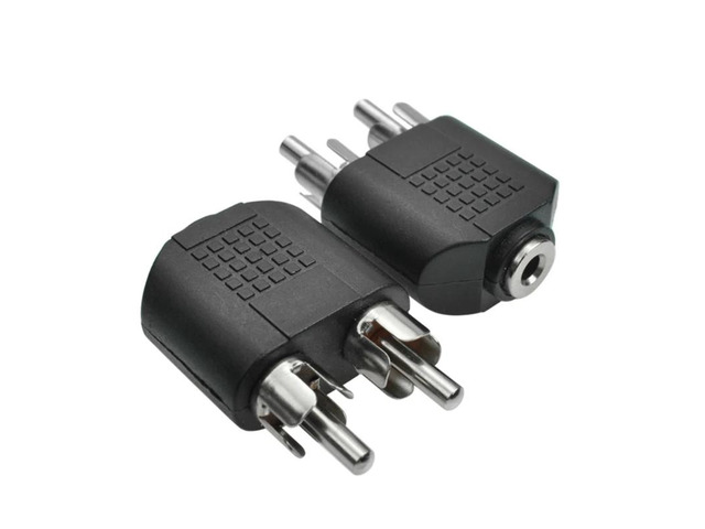 3.5mm to RCA Converter Aux Female to 2RCA Male Converter