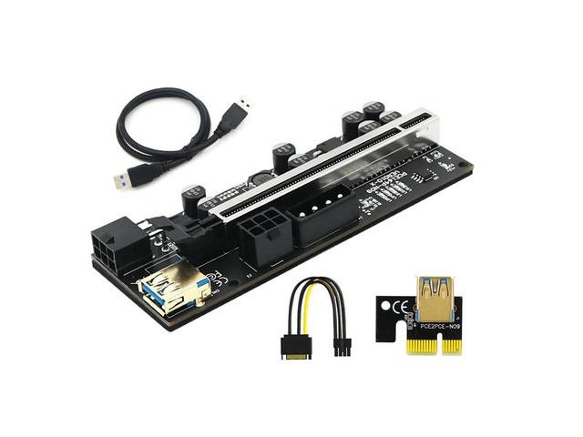 VER010X Usb3.0 Adapter Card PCI-E 1X 4x 8x 16x Extender Adapter Card PCI E Graphics Card Extension Cable Adapter