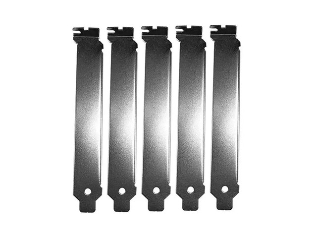 PCI Slot Cover Dust Filter Blanking Plate Hard Steel with Screw 5pcs Black