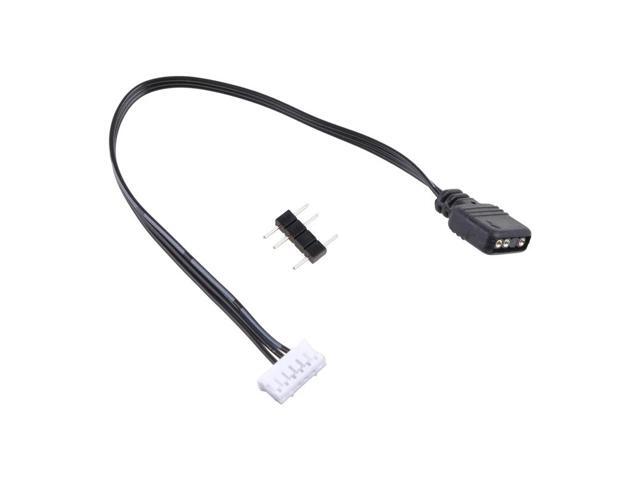 Small 6Pin to 5V ARGB 3Pin Fan Controller Adapter Cable for Coolmoon 5V Three-pin to 6Pin Controller Adapter