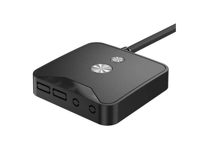 Computer Desktop Power Switch Button Switch Box Dual USB interfaces Dual PC Host Power Switch(Standard)