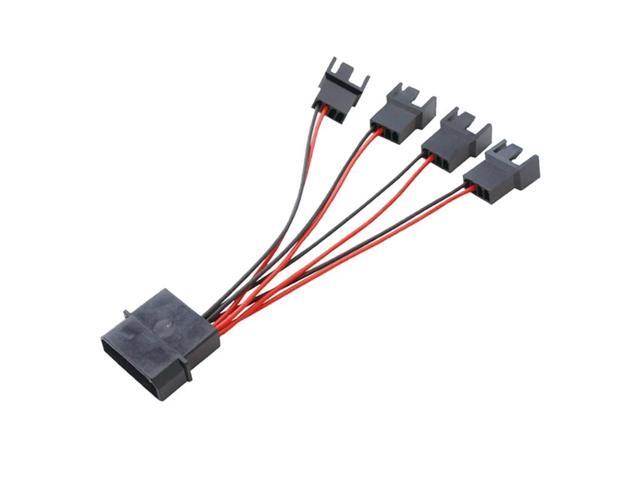 IDE 4Pin Male Molex to Small 4pin Female Y Splitter Adapter Floppy Disk Power Supply Cable Converter for Case Fan