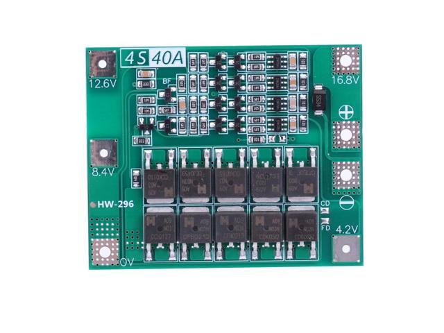 Li-ion Lithium Battery Charger Protection Board 18650 BMS Li-ion Lithium Battery Charger Module for Drill Motor(4S 40A Enhance)