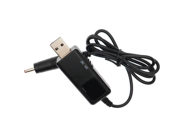 Voltage Step Up Converter Cable 3.5x1.35mm Connecter USB Power Voltage Boost Con