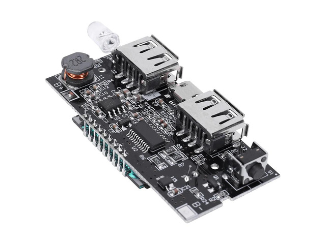 Mobile Power Module Dual USB 5V 1A 2.1A 18650 Battery Charger PCB Power Module C