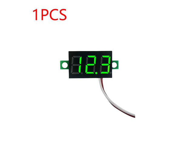 0.28 Inch 2 wires DC 5V-30V Mini Digital Voltmeter Voltage Tester Meter LED Scre