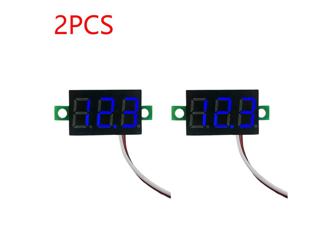 0.28 Inch 2 wires DC 5V-30V Mini Digital Voltmeter Voltage Tester Meter LED Scre