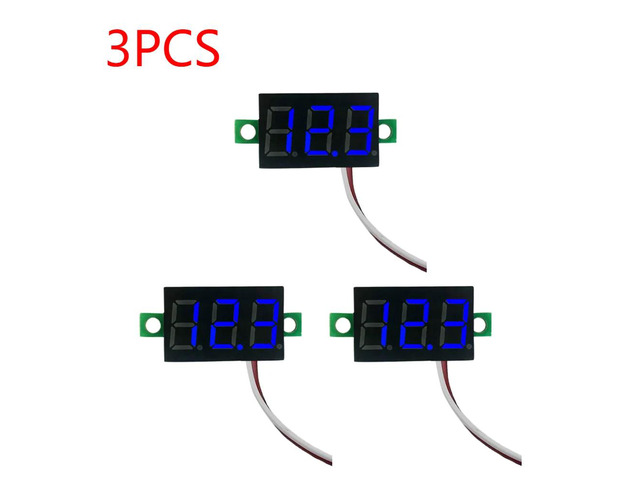 0.28 Inch 2 wires DC 5V-30V Mini Digital Voltmeter Voltage Tester Meter LED Scre