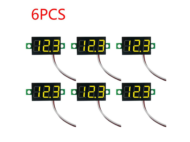 0.28 Inch 2 wires DC 5V-30V Mini Digital Voltmeter Voltage Tester Meter LED Scre