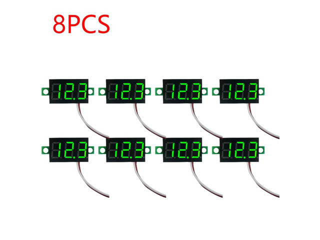 0.28 Inch 2 wires DC 5V-30V Mini Digital Voltmeter Voltage Tester Meter LED Scre