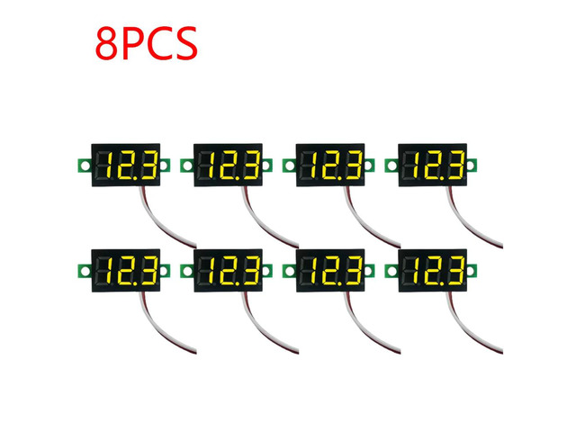 0.28 Inch 2 wires DC 5V-30V Mini Digital Voltmeter Voltage Tester Meter LED Scre