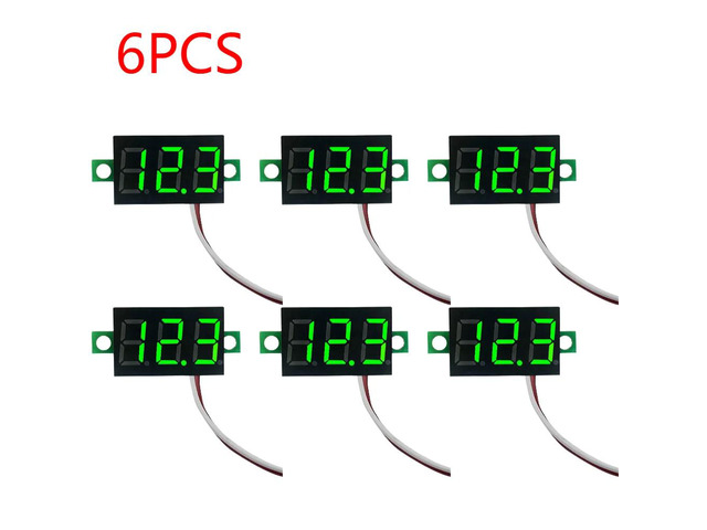 0.28 Inch 2 wires DC 5V-30V Mini Digital Voltmeter Voltage Tester Meter LED Scre