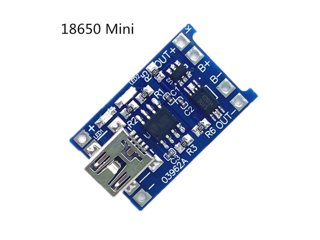 1PCS IT 5V 1A 18650 mini Lithium Battery Charging Board Charger Module+Protection Dual Functions TP4056 18650(18650 mini)