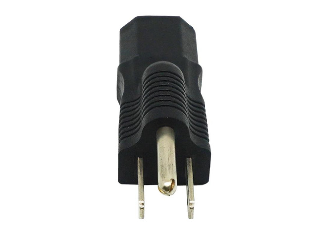 PDU UPS Power Adapter American Plug Converter, Nema 5-15P MALE TO IEC 320 C13 Fe