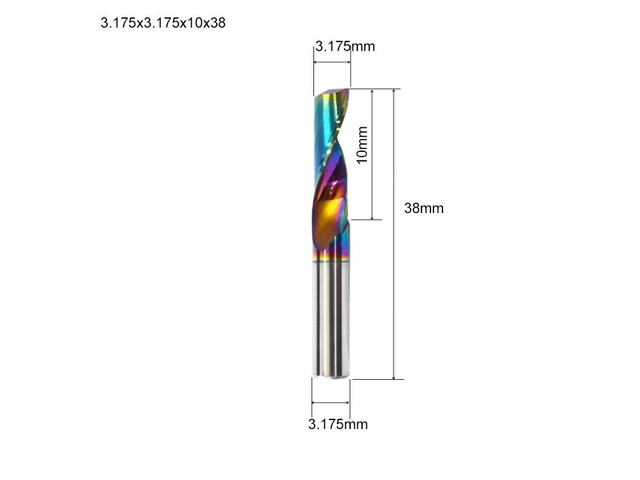 Flute for Aluminum Milling Cutter DLC Coated Colorful Aluminum Profile Composite