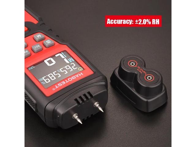 First picture~ 0-99.9% Digital Wood Moisture Meter Wood Humidity Tester Hygrometer Timber Damp paper Concreate Cement Detector Tester()