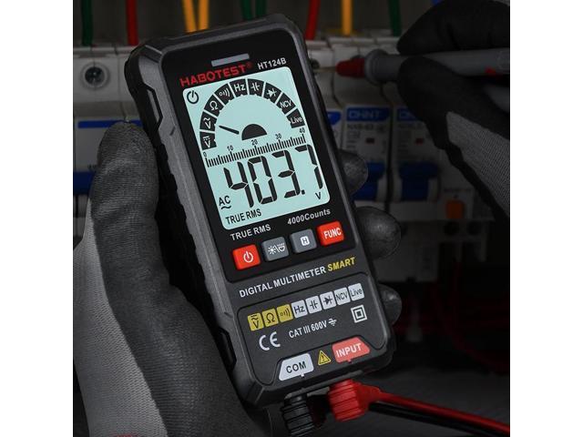 First picture~Smart Multimeter New Generation Mini Digital Multimeter 4000 Counts TRMS Ampere Voltage Detector Ohm Hz Capacitance Tester...