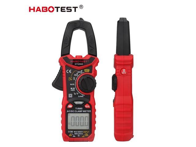 First picture~ HT206D AC DC 600V 600A Ohm Hz Temperature Digital Clamp Meter multimeter pinza amperimetrica()