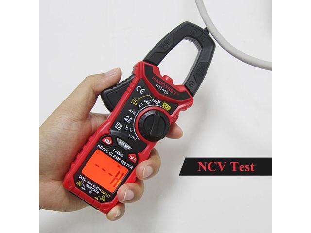 First picture~ HT206D AC DC 600V 600A Ohm Hz Temperature Digital Clamp Meter multimeter pinza amperimetrica()