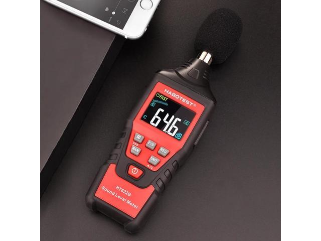 First picture~ HT622 Digital Sound Level Noise Meter Logger 30~130db Digital dB Meter Noise Measuring Instrument with CE()