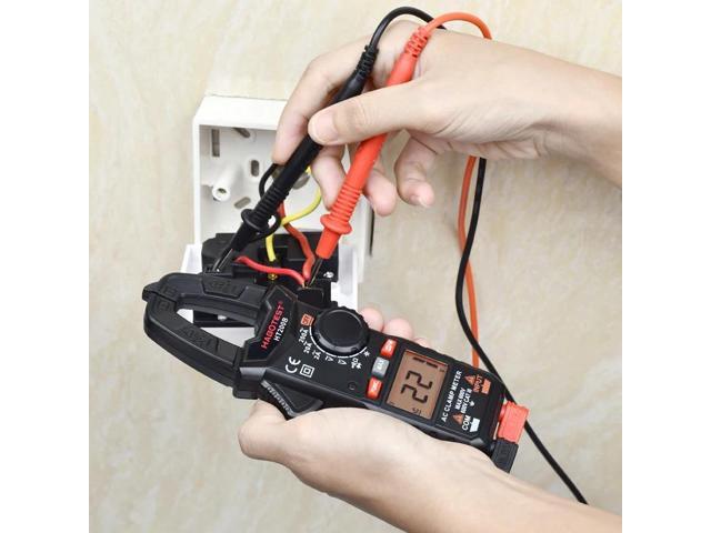 First picture~ Current Clamp poke Meter Multimeter Amper Capacitance pliers Ammeter AC DC 600V 2000 counts Tester pinza Amperimetrica(Brown HT200A...