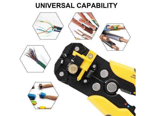 First picture~Wire Strippers Set Automatic Wire Stripper Tool Electrical Wire Stripper and Crimping Tool With Storage Bag(Green, Purple 3CP S Red )