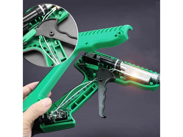 First picture~ 100W Hot Melt Glue Gun Bag Set with 11mm Glue Sticks Industrial Thermo Electric Heat Temperature Repair Tool DIY(EU GreyWith 30P c...