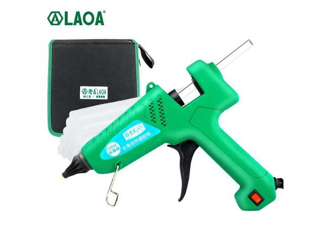 First picture~ 100W Hot Melt Glue Gun Bag Set with 11mm Glue Sticks Industrial Thermo Electric Heat Temperature Repair Tool DIY(EU GreyWith 30P c...