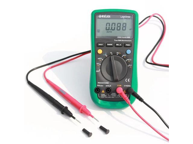First picture~ Digital Multimeter AC/DC Ammeter Voltmeter Ohm portable Meter voltage meter Clamp Multimeter probe professional Tools(Red LA814101 )