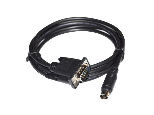 DB9 MAEL TO MD8 MALE ADAPTER RS422 COMMUNICATION CABLE FOR DELTA DOP SERIES TOUCHSCREEN TO MITSUBISHI FX/FX1N/FX2N PLC KABLE (DOP-AE SERIES) 5M Length