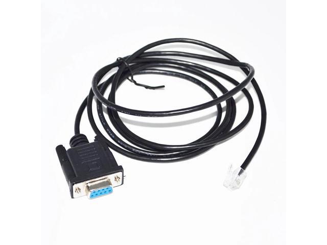 RS232 DB9 D-SUB 9PIN TO RJ11 RJ12 6P4C ADAPTER SERIAL COMMUNICATION CONSOLE CABLE FOR LEADSHINE STEPPING DRIVE CL42 CL86 CL86H 5M Length