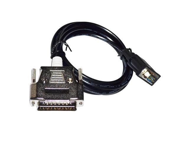D-SUB 9 PIN DB9 TO DB25 ADAPTER RS422 PLC COMMUNICATION CABLE FOR DELTA DOP SERIES TOUCHSCREEN TO MITSUBISHI FX/FX1N/FX2N PLC (DOP-AS35 SERIES)...