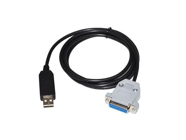 FTDI FT232RL CHIP USB TO D-SUB 15-PIN DB15 FEMALE ADAPTER RS485 SERIAL COMMUNICATION CABLE FOR LEADFLUID PERISTALTIC PUMP TO PC 3M Length(3M Length)
