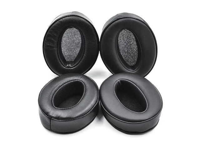 Leather Ear Pads Pillow Cover 1Pair Memory Foam Earpad Cushion Cover Replacement for HD 4.40 HD4.50 BTNC Earphone