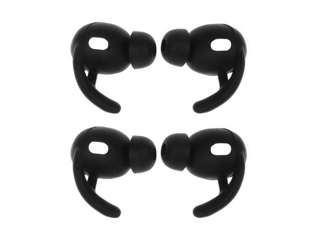 Silicone Earbuds Earphone Earplug Cover Earpad for air-pods 3 Eartip Earhook(Bla