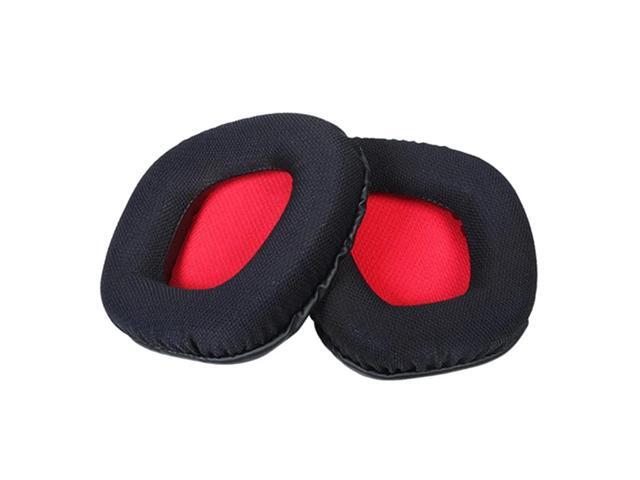 Ear Pads Cushion Sponge Cover Earmuff for RGB Replacement(Black red)