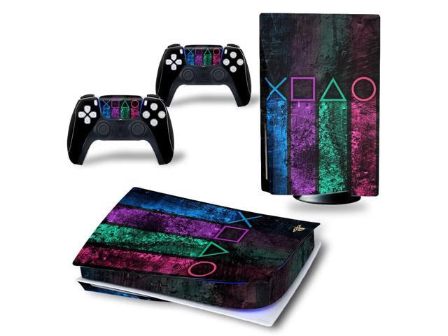 PS5 Disk Edition Skin Sticker Decal for PS5Disc Console and 2 Controllers PS5 Skin Sticker Vinyl(TN-PS5Disk-7166)