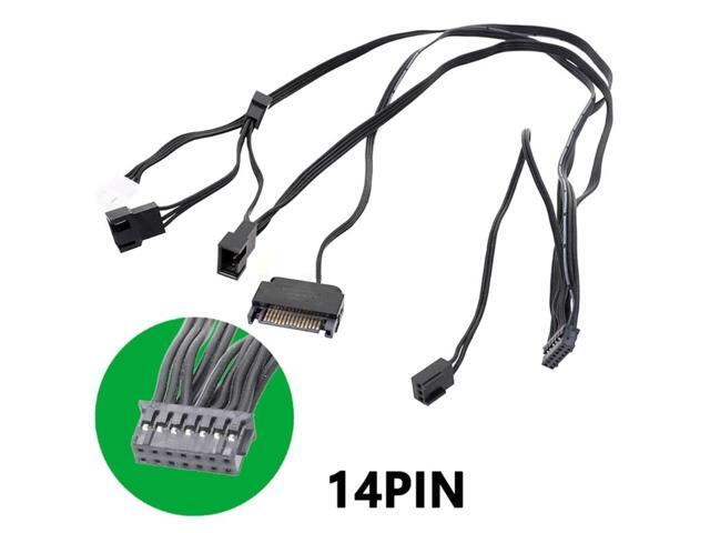 14pin Connector Cable Wire Integrated Water Cooling Radiator Power Supply Cord for Z53 Z63 Z73 Water Cooler(14 pins)