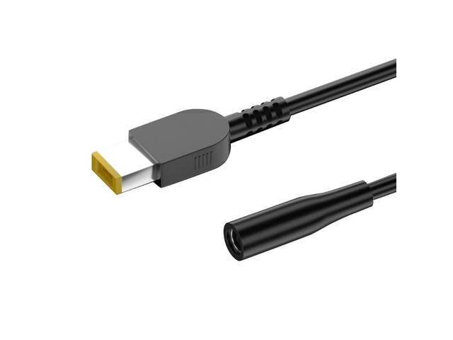 Plug Square Female Port to 6.0x3.7 7.4x5.0 4.5x3.0 7.4x5.0mm Jack- Laptop Power Charger Adapter Connector Cable(4.5 3.0 female to L)