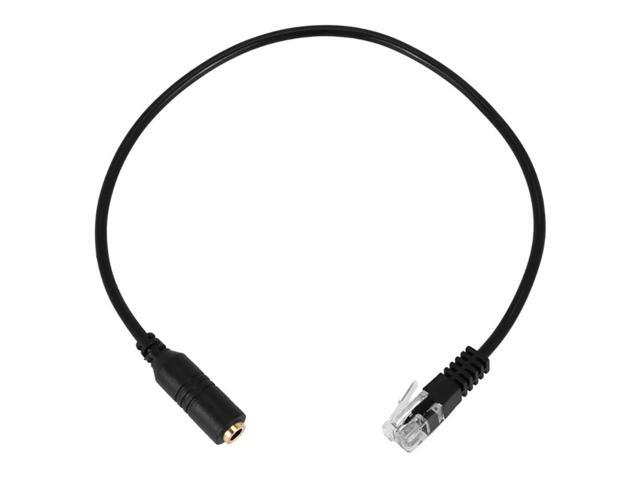 3.5mm Jack Smartphones Headset Adapter Cable Converter to RJ9 Plug Adapter RJ9 Jack & 3.5mm Connector Cord