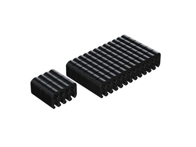 PVC Clamp Cable Clip Organizer Dresser for 2.5-3.2mm PC Power Cord Wiring 8/24 Pin Computer Cable Manager(8PINx4 24PINX6)