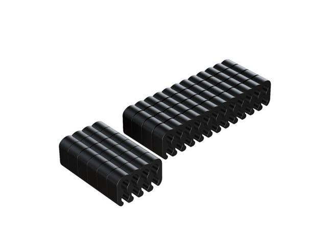 PVC Clamp Cable Clip Organizer Dresser for 2.5-3.2mm PC Power Cord Wiring 8/24 Pin Computer Cable Manager(8PINx6 24PINX4)