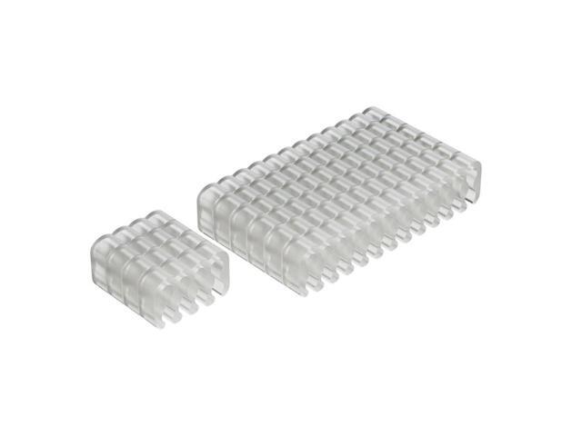 PVC Clamp Cable Clip Organizer Dresser for 2.5-3.2mm PC Power Cord Wiring 8/24 Pin Computer Cable Manager(8PINx4 24PINX6)