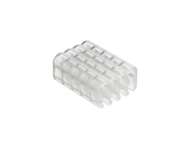 PVC Clamp Cable Clip Organizer Dresser for 2.5-3.2mm PC Power Cord Wiring 8/24 Pin Computer Cable Manager(8PINX5)