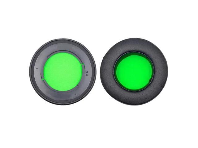 1 Pair Gaming Earphone Cushion Cover Round Foam Shape for 7.1 V2(green)
