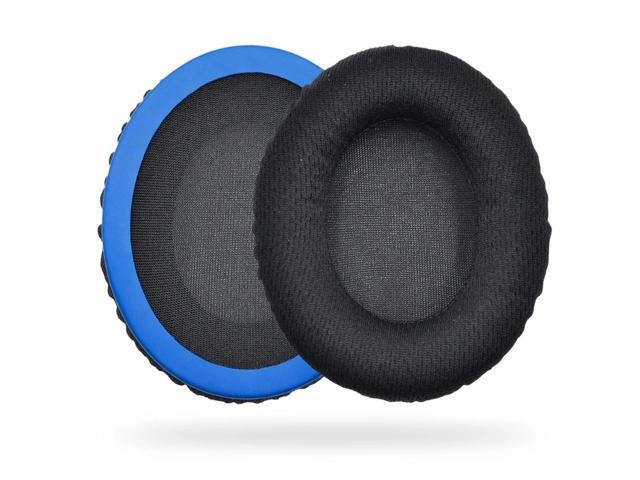 1Pair Soft Ear Pad Cushion Cover Earmuff for Cloud Headphones(Blue ear cushions)