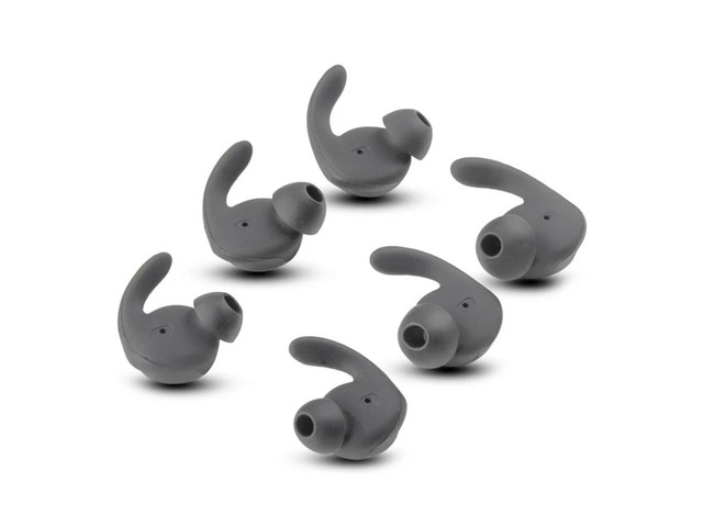 3 Pair/Set Soft In-Ear Silicone Ear Buds Earphone Covers Replacement Eartips for Hua-wei xSport/for AM61 Headset(Gray)