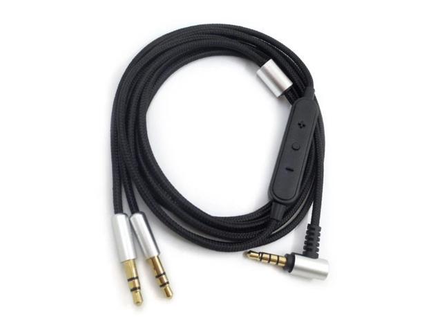 Replacement Gold Plating Aux Cable Cord for D-enon AH-D7100 7200 D600 D9200 5200 Headphone(A)
