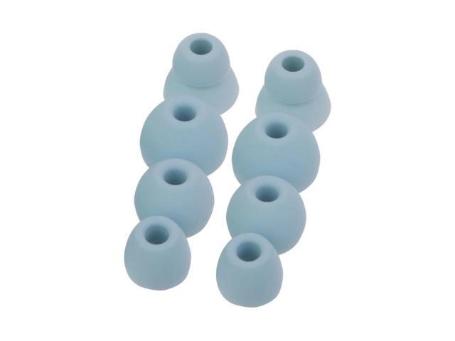 4Pair Silicone Earbuds Ear Tips In-Ear Earphone Soft Cover for Power(Blue)